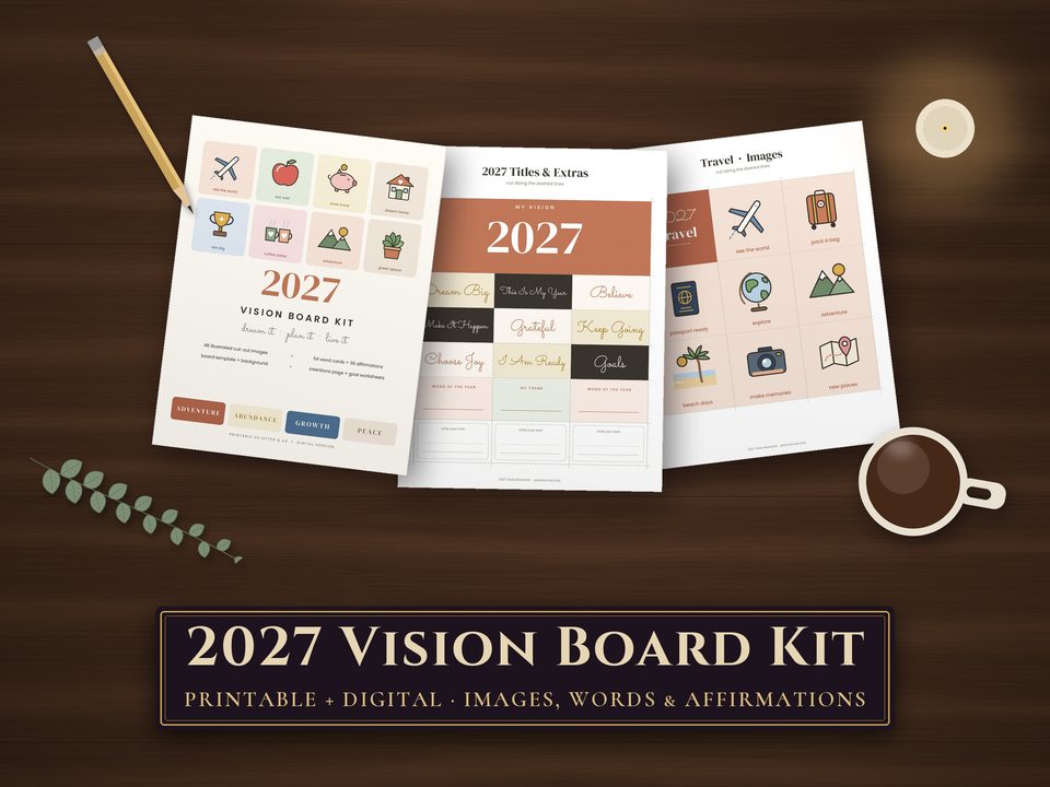 2027 Vision Board Kit: cover image