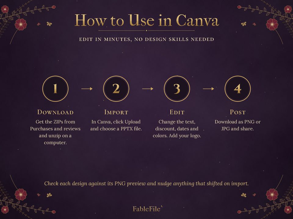 Black Friday Social Media Templates: how to use in Canva