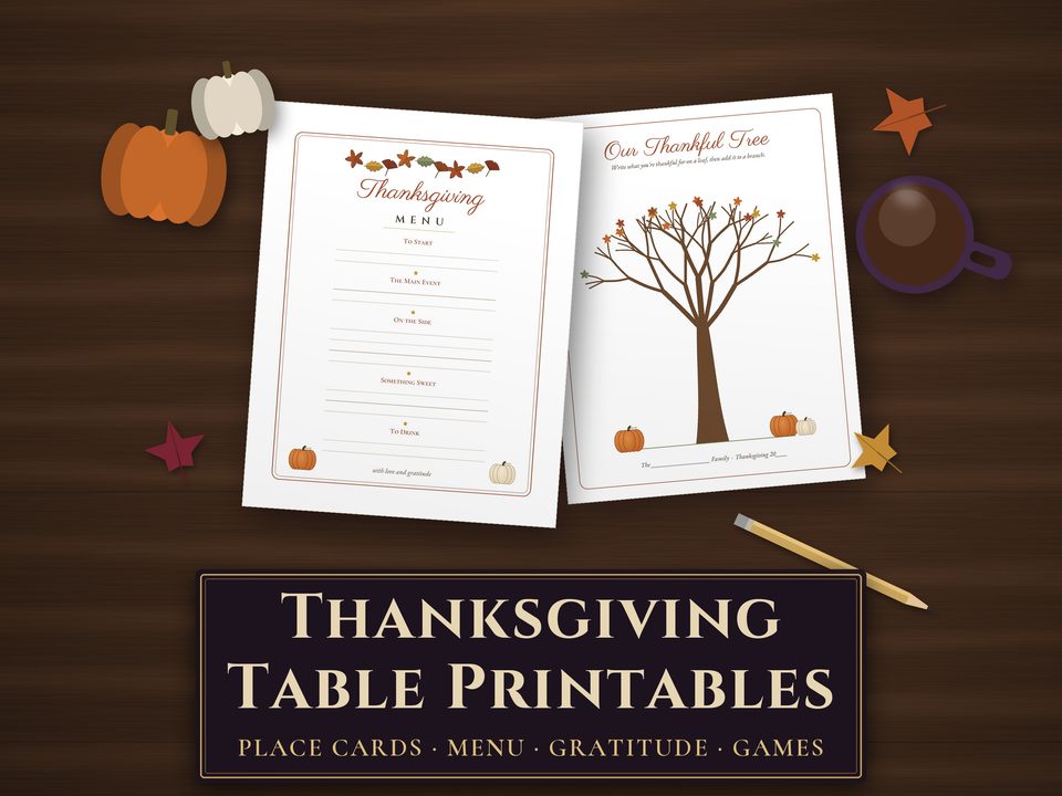 Thanksgiving Printables Kit: cover image